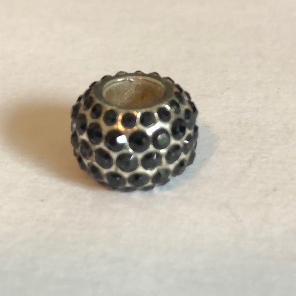 Brighton Ice Diva Black Crystal Spacer Charm Bead - Picture 6 of 9
